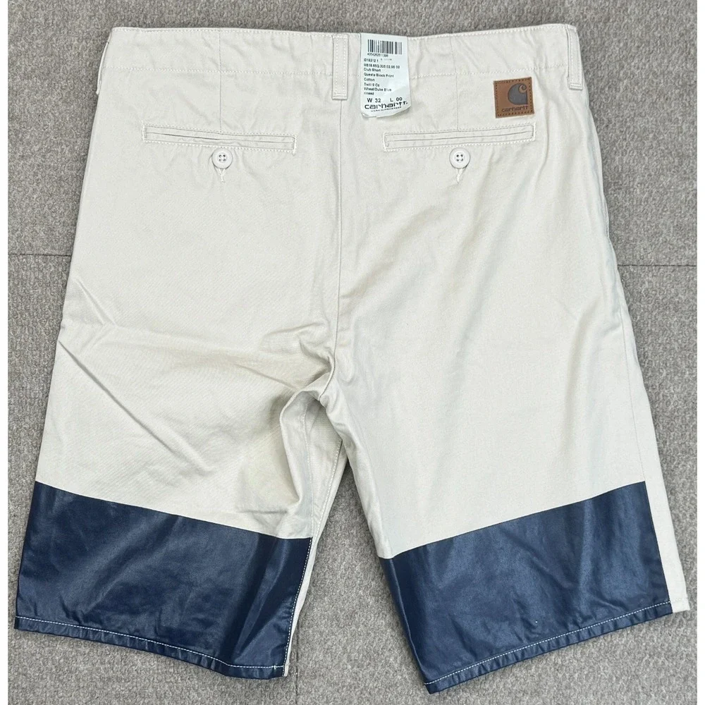 Carhartt Club Short Questa Multicolored Men's Khaki Shorts Size 32